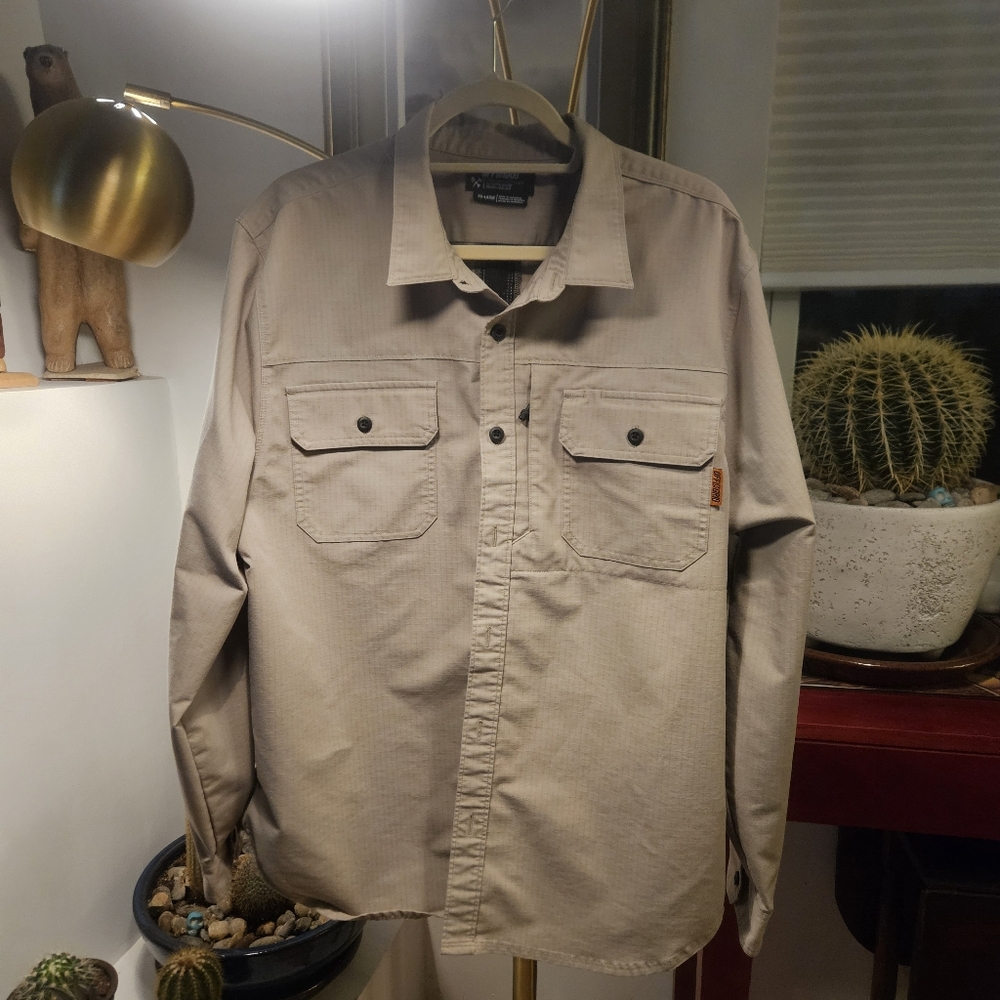 Rugged Tan Sylish Off The Grid Echo Bravo XXL Work Shirt